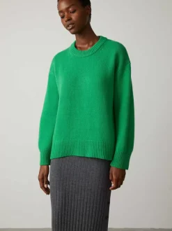 Women LISA YANG Sweaters^The Noor Sweater | Green Cashmere Sweater Women