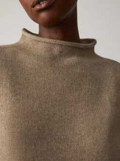 Women LISA YANG Sweaters^The Sandy Sweater | Mock Neck Cashmere Sweater